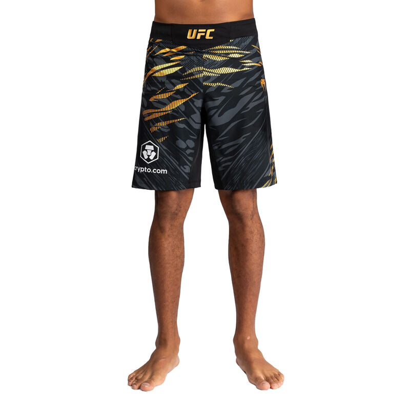 UFC Fusion by Venum Authentic Fight Night Men’s Fight Short, Long Fit, Black/Gold 