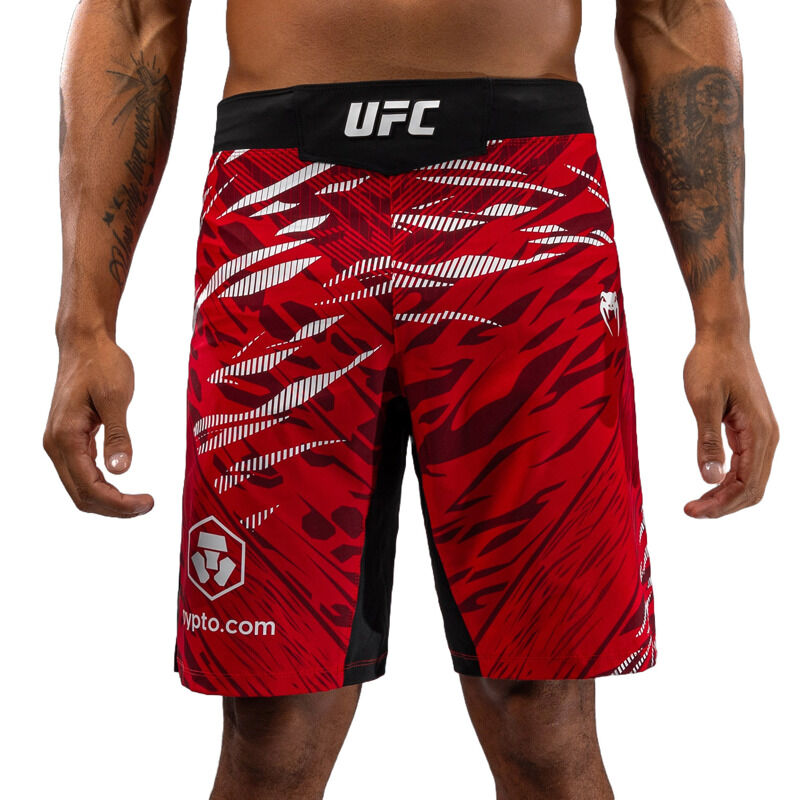 UFC Fusion by Venum Authentic Fight Night Men’s Fight Short, Long Fit, Red 