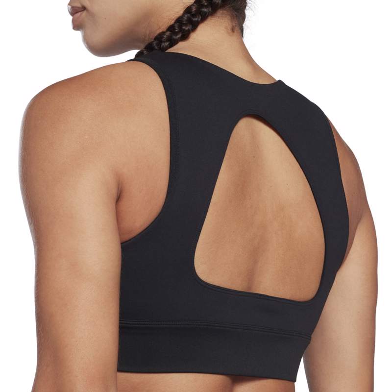 Reebok Studio Beyond The Sweat Women's Crop Bra, Light Sage, Reebok