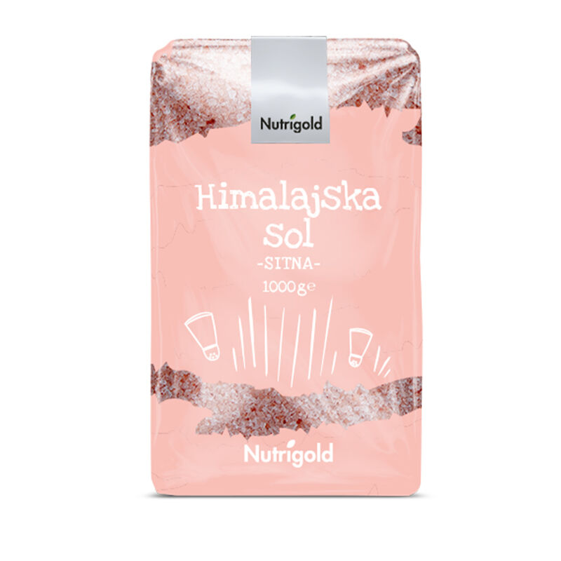 Himalajska sol, sitna jodirana, 1 kg