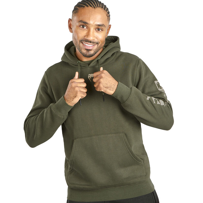 UFC Adrenaline by Venum Fight Week Men's Pullover Hoodie, Khaki 