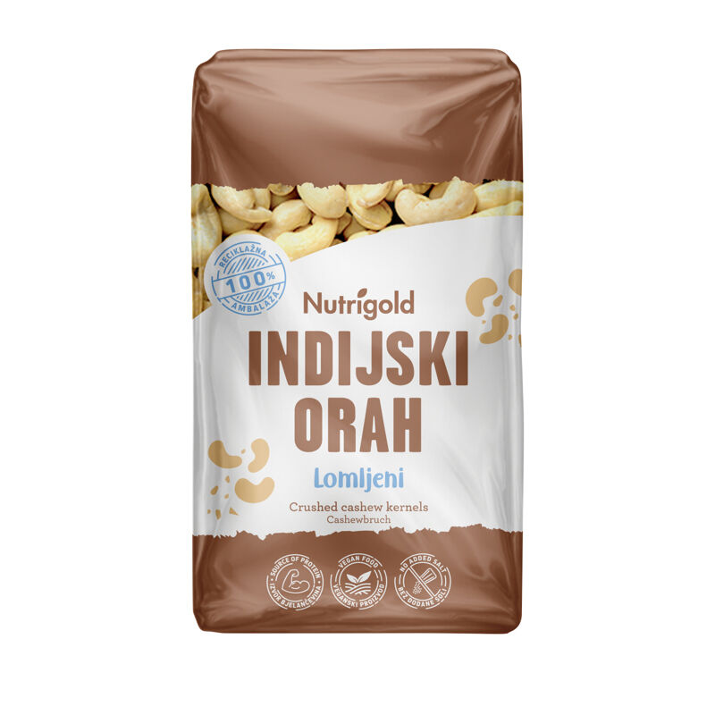 Lomljeni Indijski oraščići, sirovi, 750 g