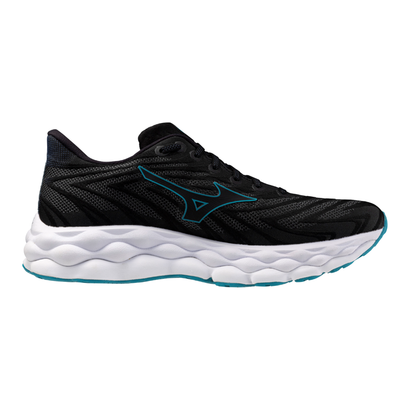 Mizuno Wave Sky 8 Running Shoes, Black/Enamel Blue 