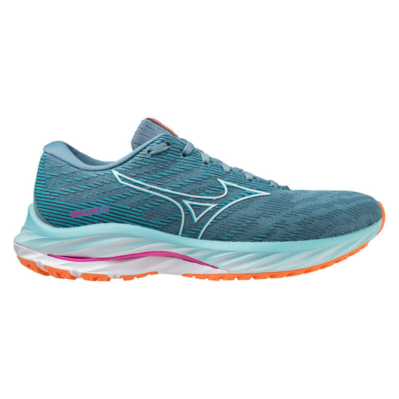 Mizuno Wave Rider 26 Women's Running Shoes, Antigua Sand/White/Light Orange 