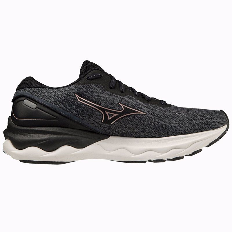 Mizuno Wave Skyrise 3 Women's Running Shoes, Black/Rose Copper/Cloud 