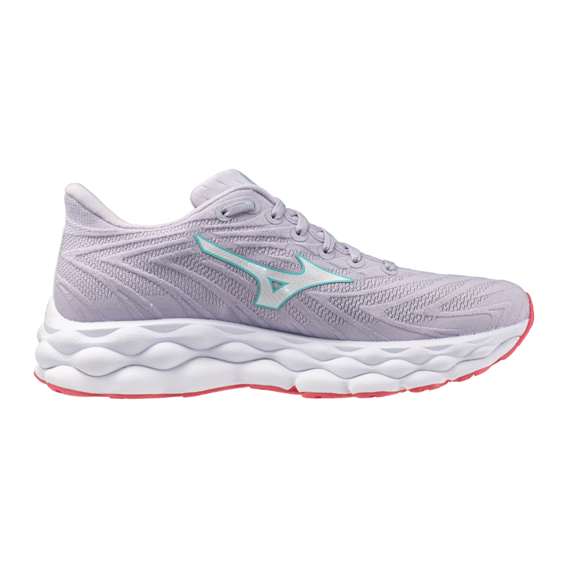 Mizuno Wave Sky 8 Women's Running Shoes, Thistle/White/Camellia Rose 