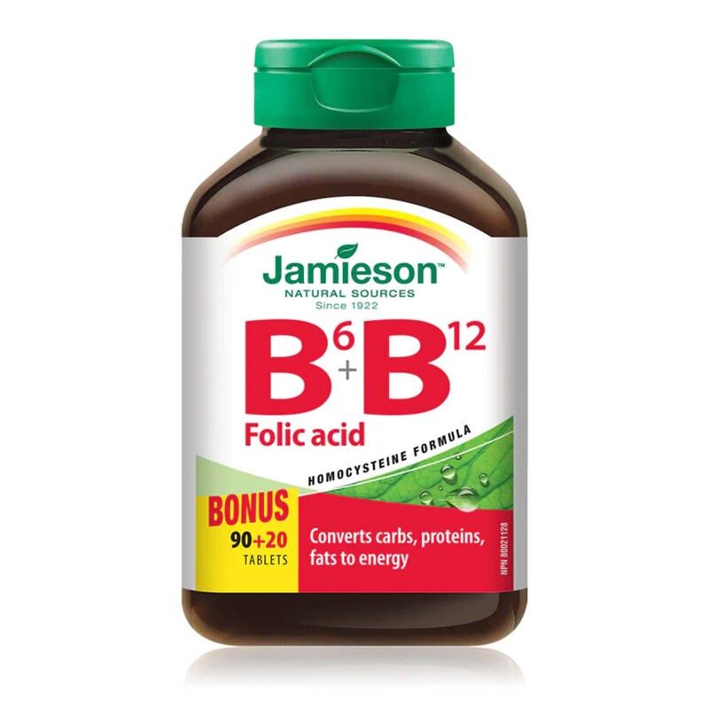 Jamieson Vitamin B6, B12 + Folic Acid