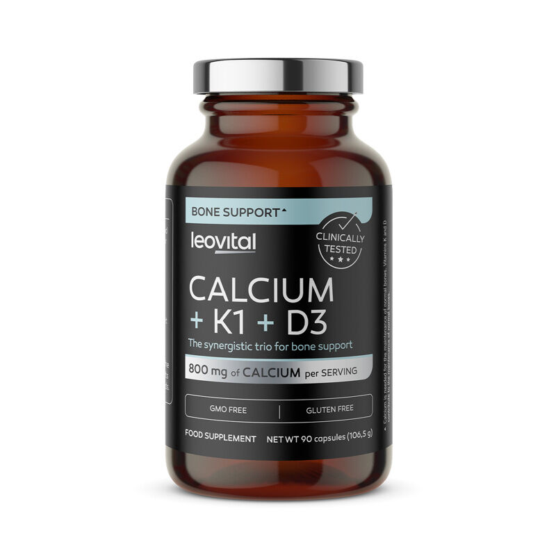 Calcium + K1 + D3, 90 capsules