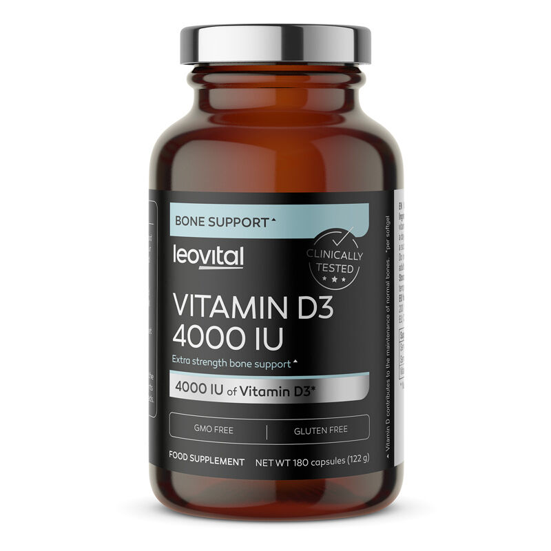 Vitamin D3 4000 IU, 180 capsules