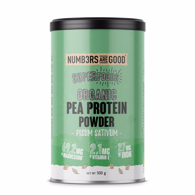 Pea Protein Powder, Organic, 500 g