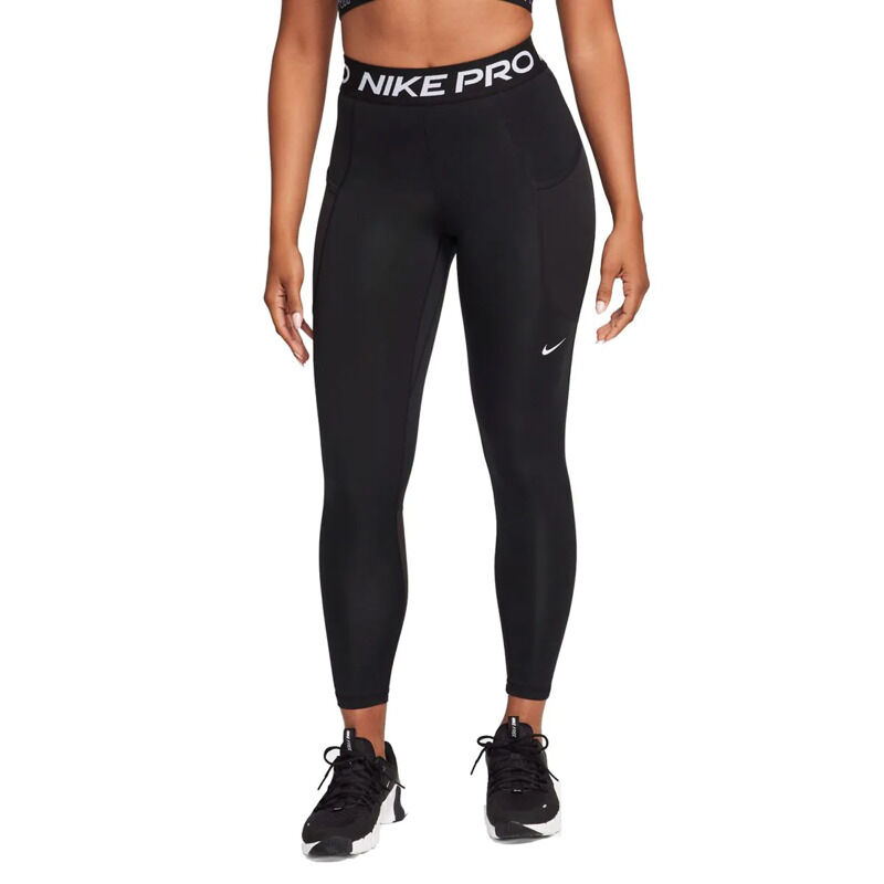 Nike Pro 365 Women's Mid-Rise 7/8 Leggings with Pockets, Black 