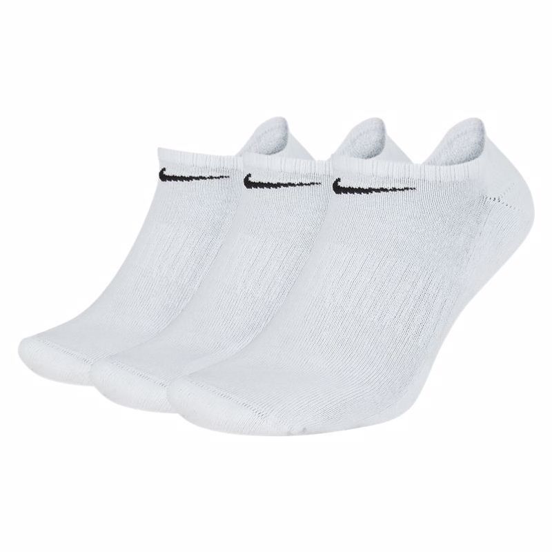 Nike Everyday Cushion No-Show Training Socks, 3 Pair, White 