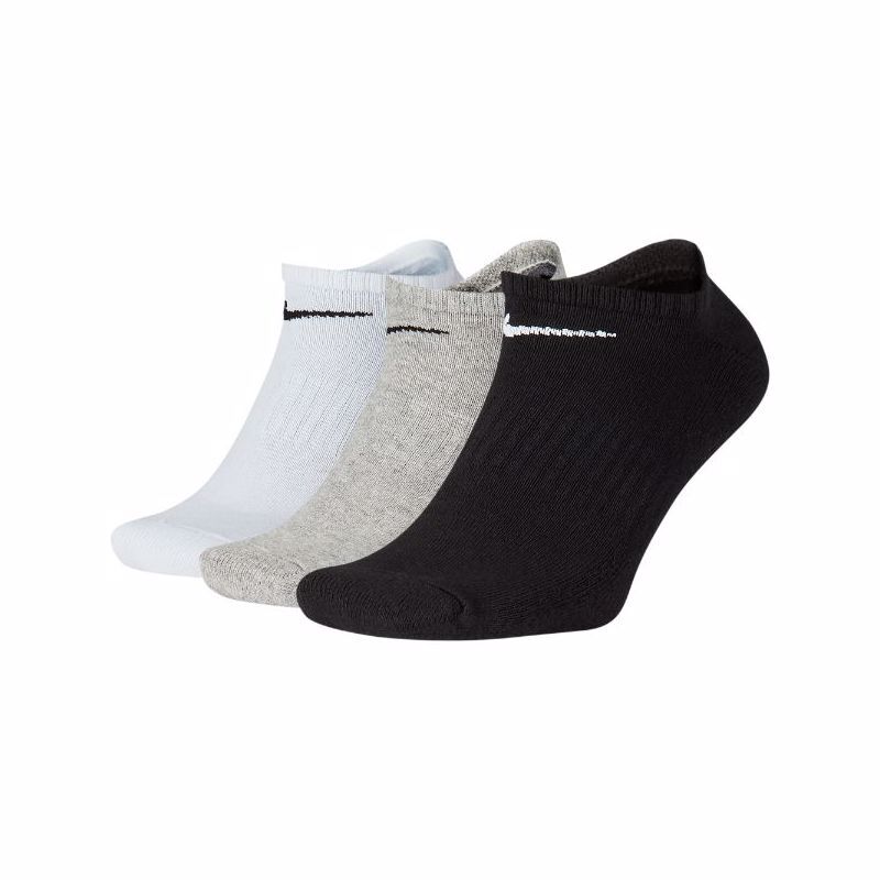 Nike Everyday Cushion No-Show Training Socks, 3 Pair, Multicolor 