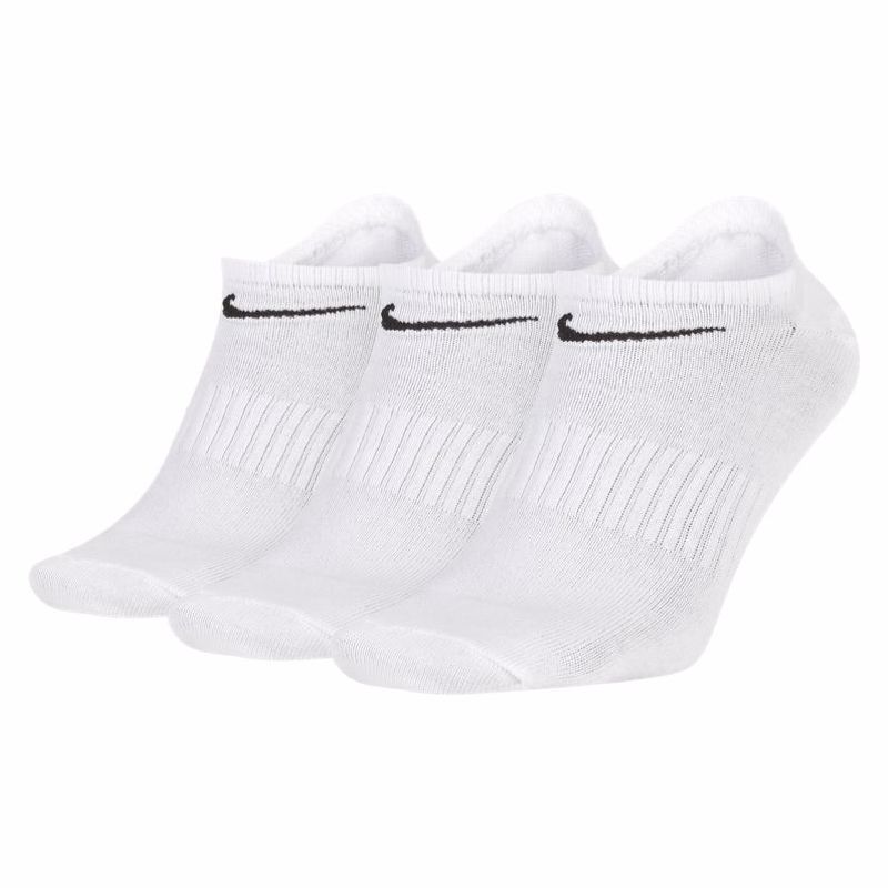 Nike Everyday Lightweight No-Show Training Socks, 3 Pair, White 