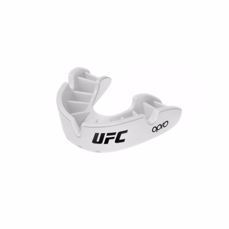Opro Self-Fit UFC Bronze Mouthguard, White