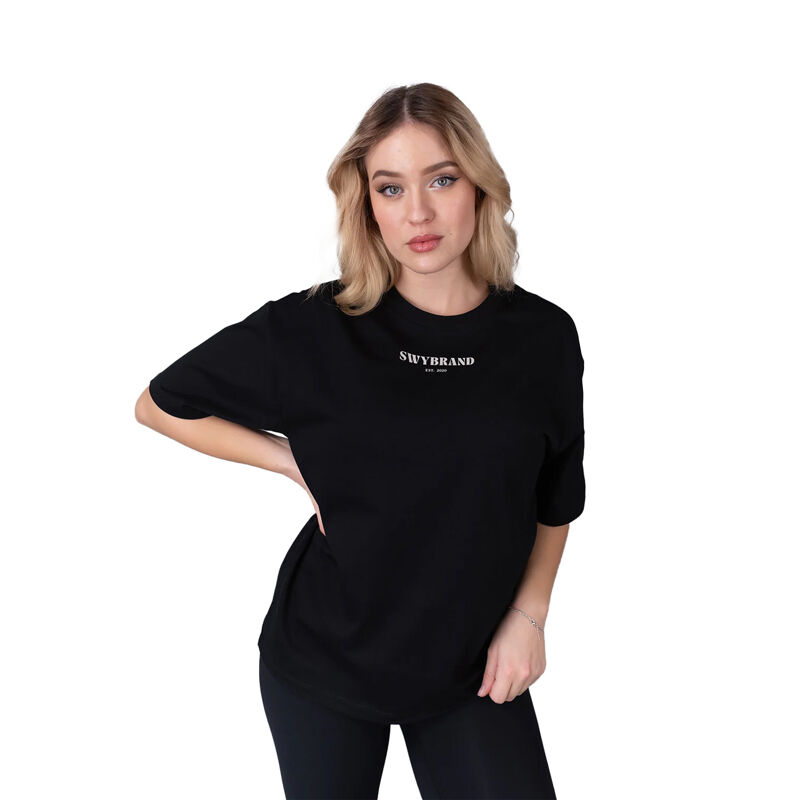 SWY Triangle Women`s T-shirt, Black/Sand 