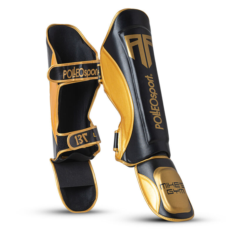 Polleo x AP Shinguards, Black/Golden 