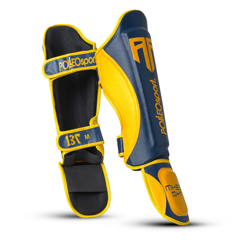 Polleo x AP Shinguards, Blue/Yellow 