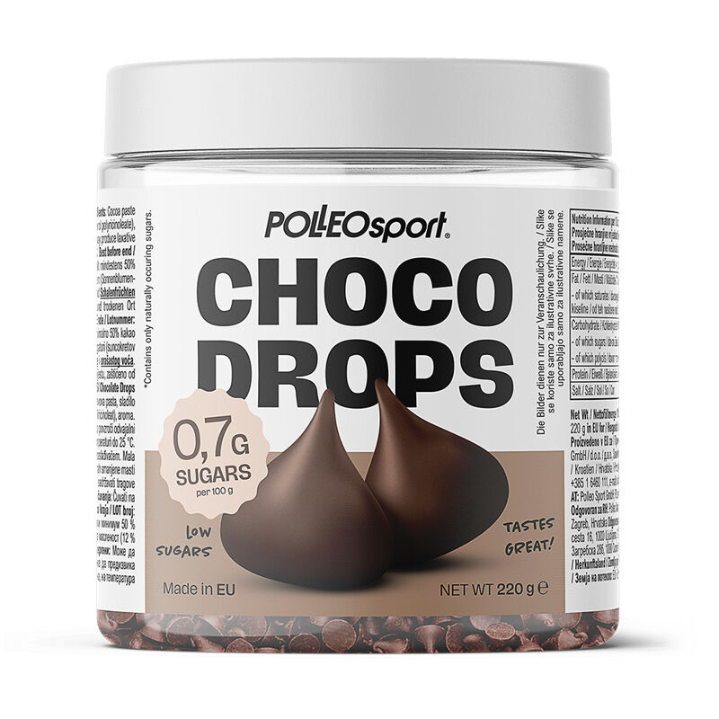 Polleo Sport Choco drops, 220 g