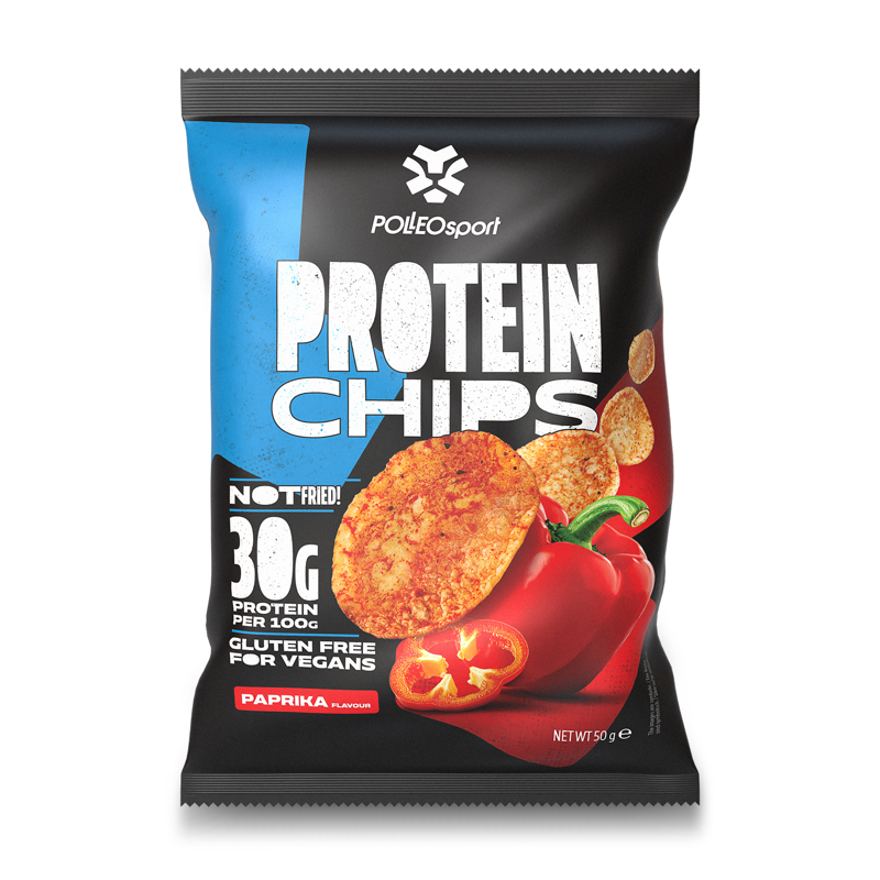 Polleo Sport Protein Chips, Paprika, 50 g