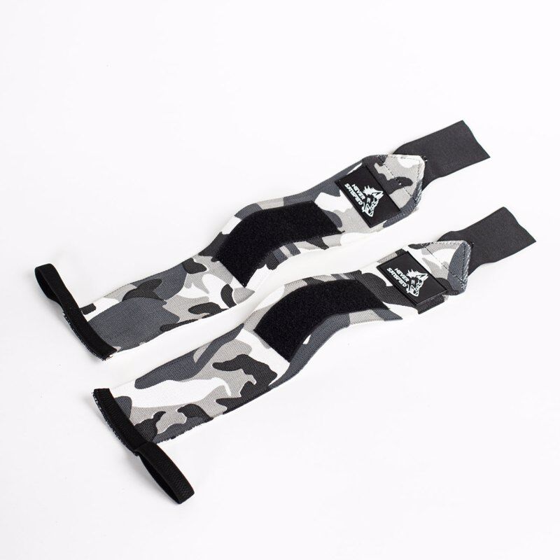 Powerlifting Bandages Never Satisfied, Camo-white
