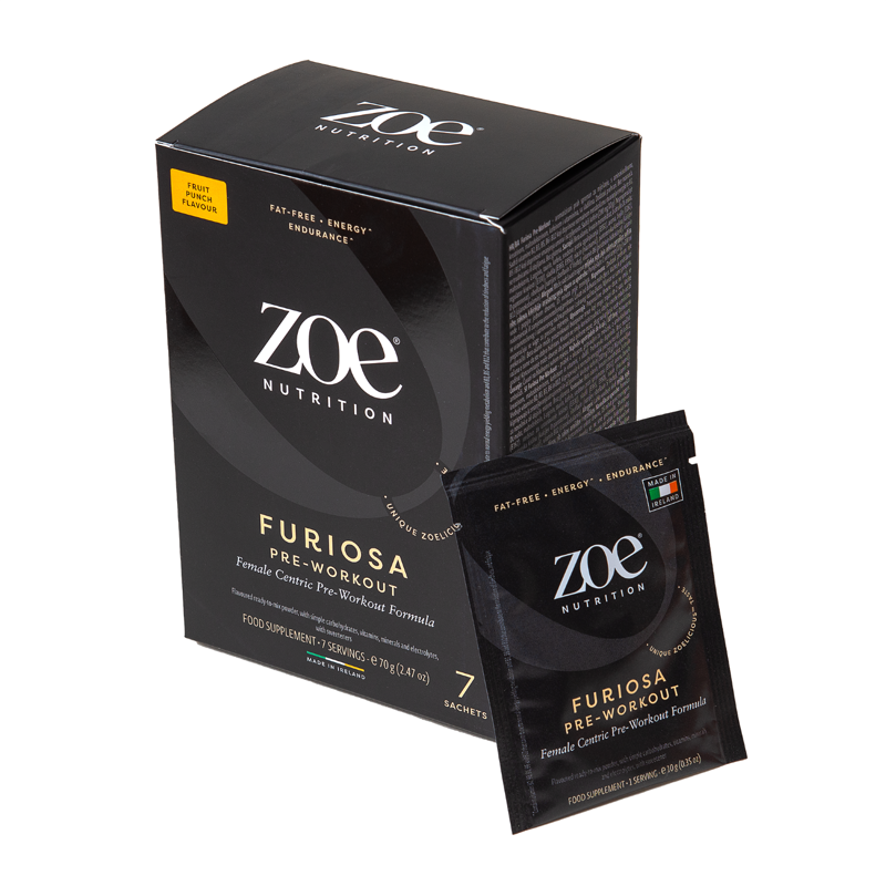 zoe Furiosa Pre-Workout, 10 g, Fruit Punch, 7 pack