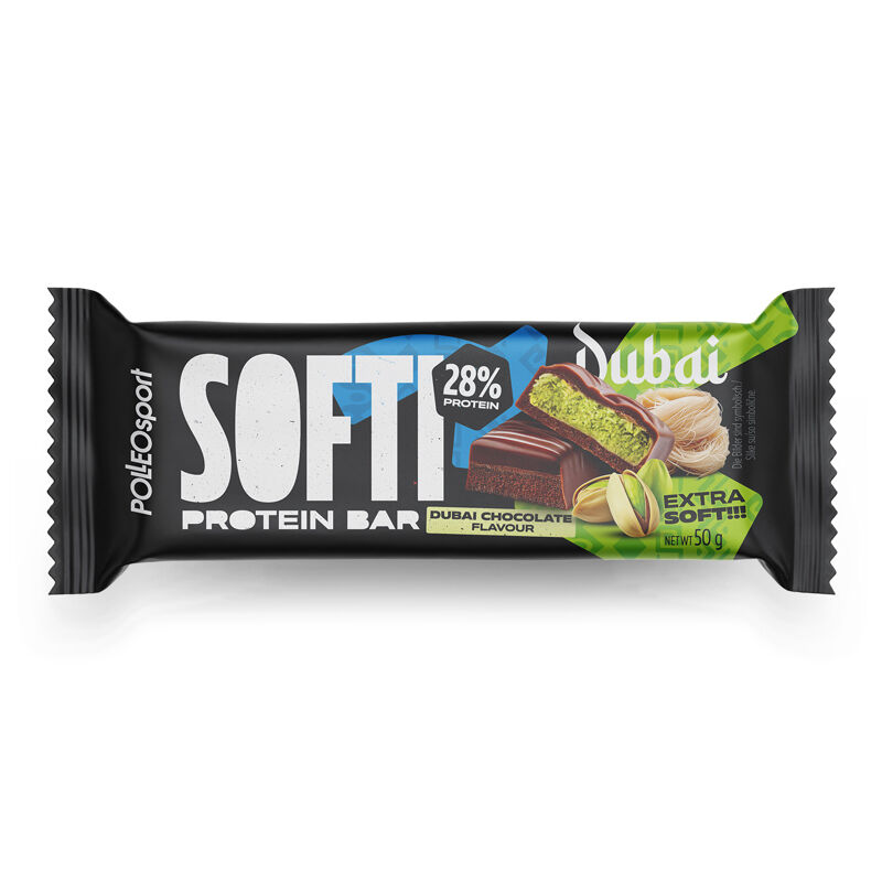 Polleo Sport Softi Protein Bar, Dubai Chocolate, 50 g
