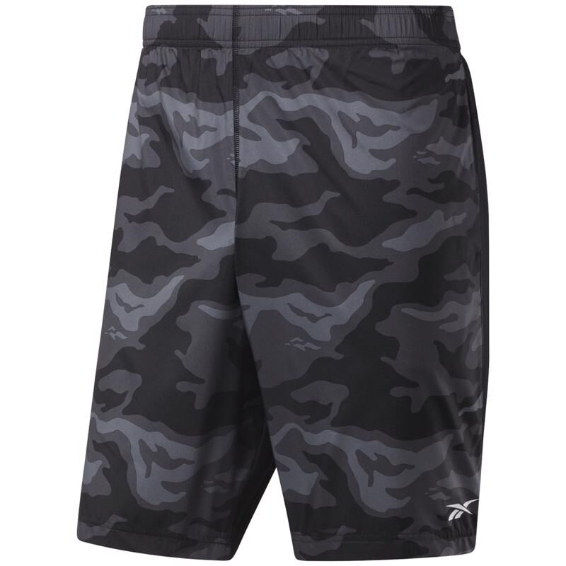 Reebok Workout Ready Graphic Printed Shorts, Black 