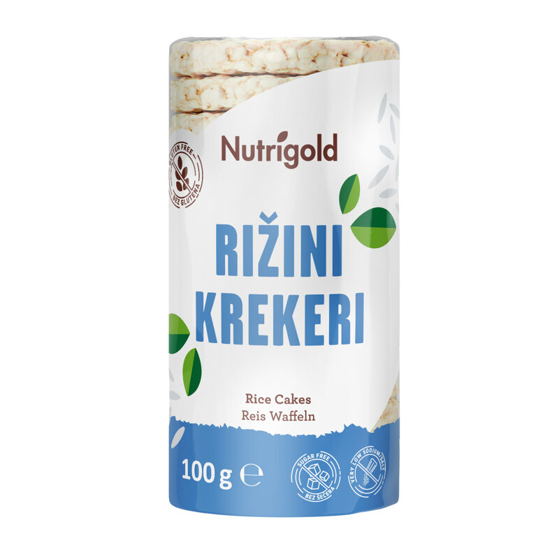 Rice Crackers, Natural, 100 g