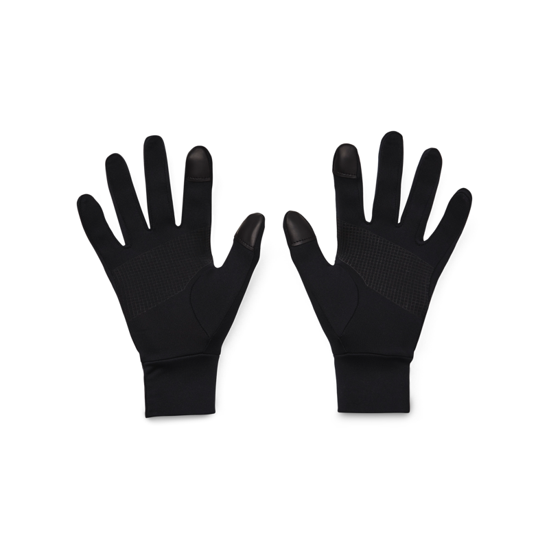 UA Gloves Storm Liner Running, Black/Jet Grey 