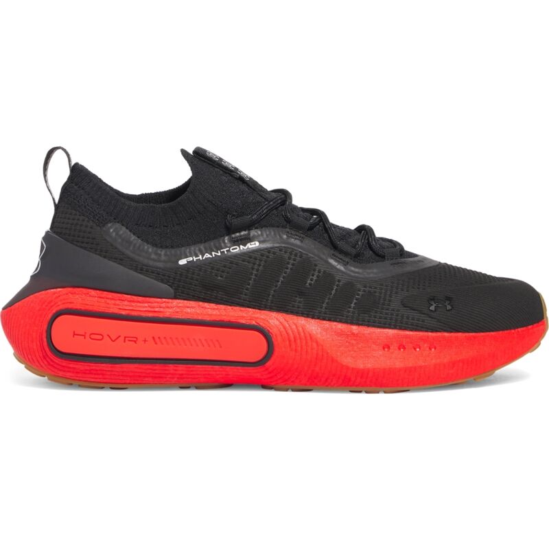  UA Shoes Phantom 4, Black/Lava Red/Metallic Silver 
