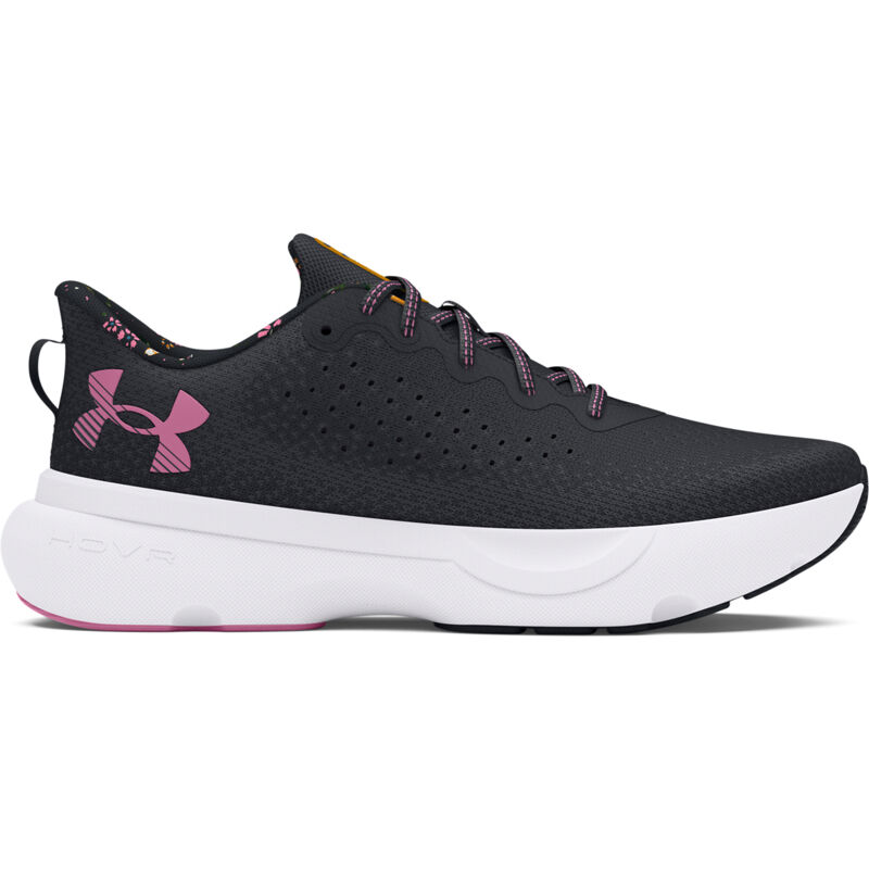 UA Women's Infinite Printed Running Shoes, Black/Anthracite/Meta Pink 