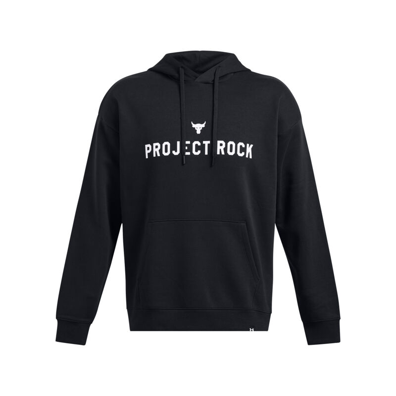 UA Hoodie Project Rock Icon Fleece, Black/White 