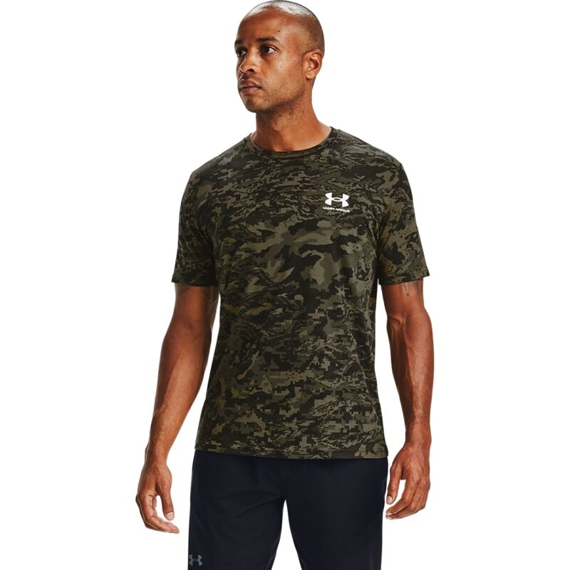 UA Shirt ABC Camo SS, Black/White 