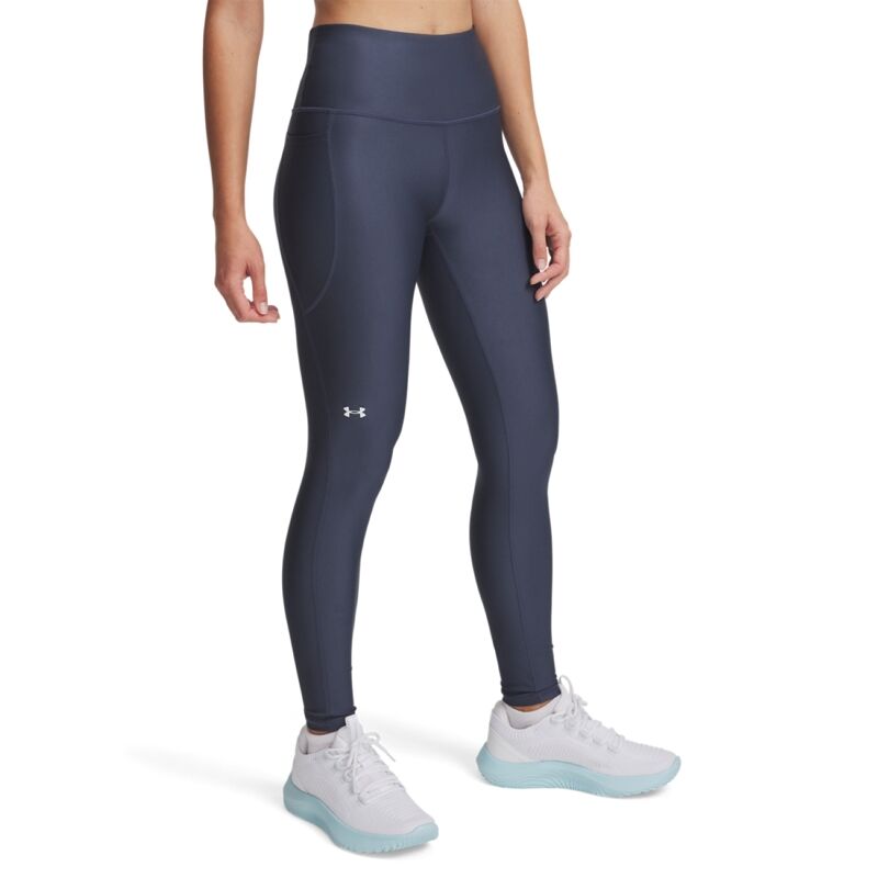 UA Women's Leggings HiRise, Downpour Gray/White 