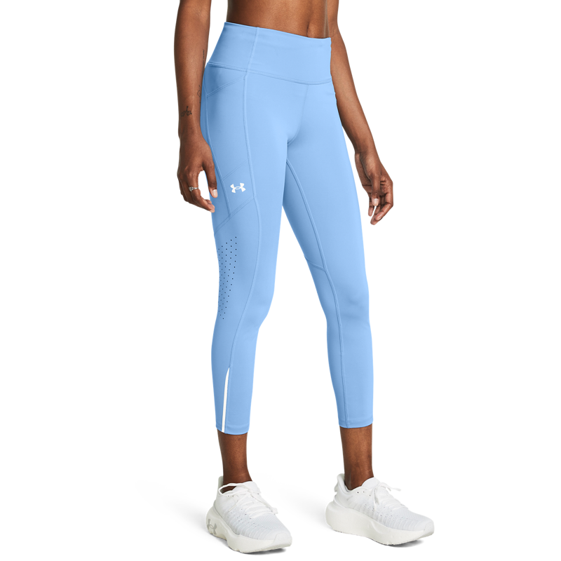 UA Leggings Launch Ankle, Horizon Blue/Reflective 