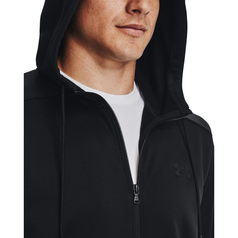 Under armour black hotsell zip up