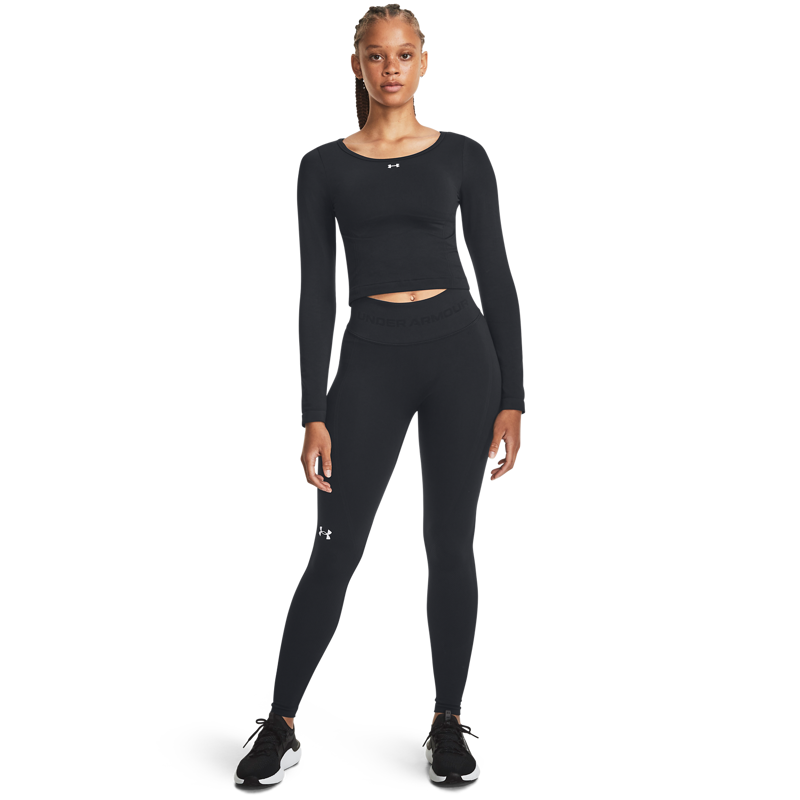 UA Shirt Vanish Seamless LS, Black/White 