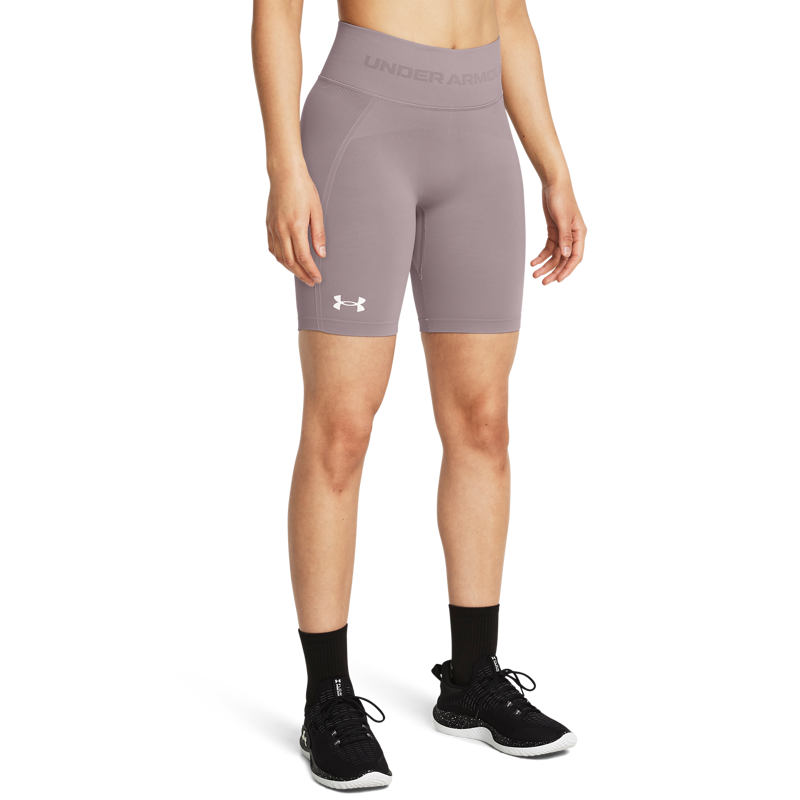 UA Women's Shorts Vanish Seamless, Tetra Grey/White 