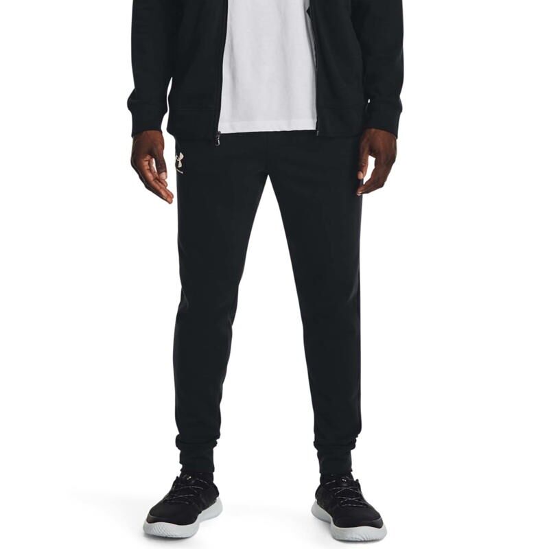 UA Rival French Terry Joggers, Black/Onyx White 