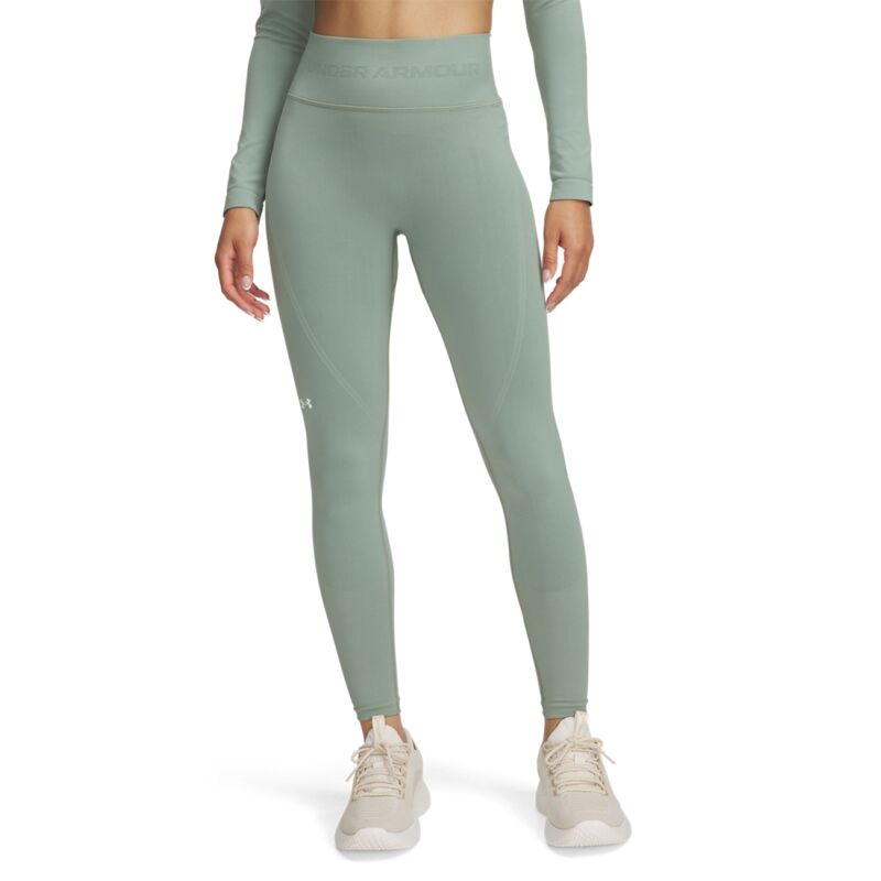 UA Women's Leggings Vanish Seamless, Silica Green/White 
