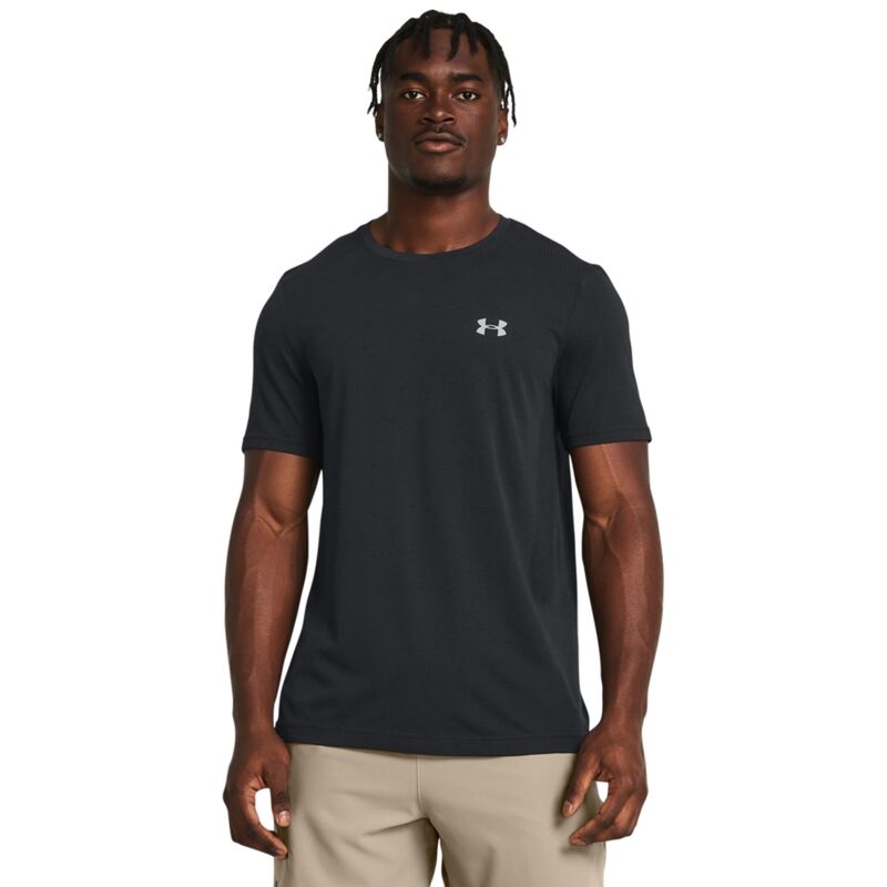 UA Shirt Vanish Seamless SS, Black/Mod Gray 