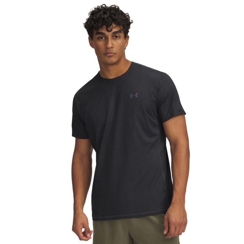 UA Shirt Vanish Elite Vent Printed SS, Anthracite/Iridescent 