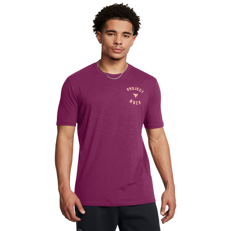 Project Rock Short Sleeve, Purple Gemini/Flare Orange 