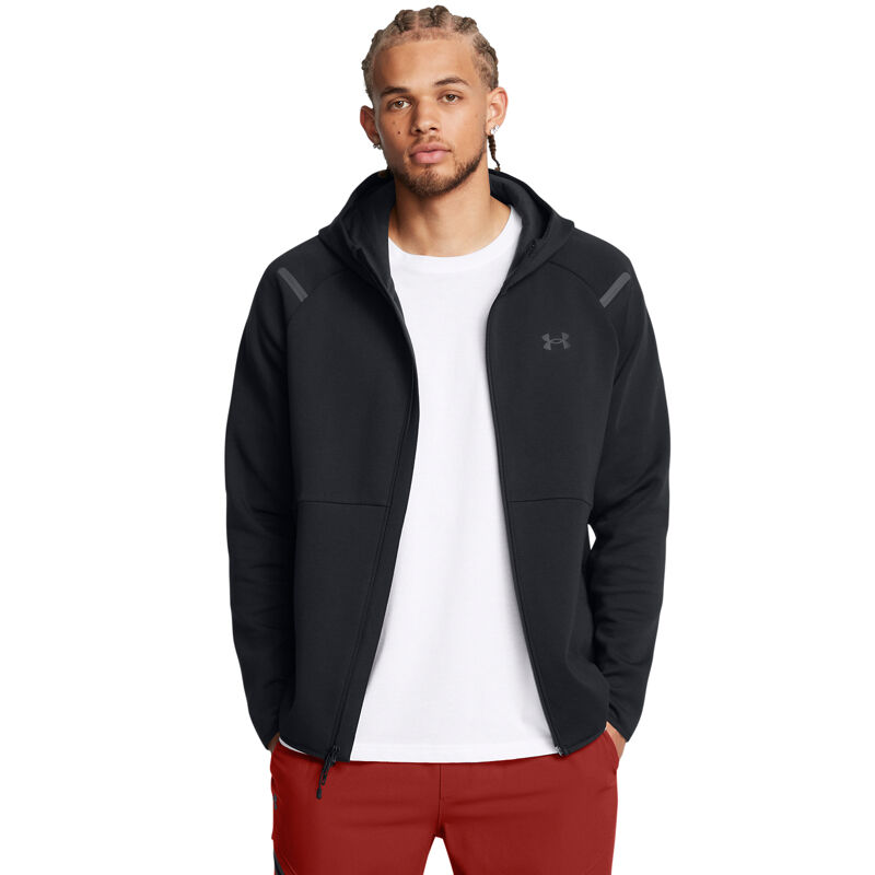 UA Hoodie Unstoppable Full-Zip Fleece, Black 