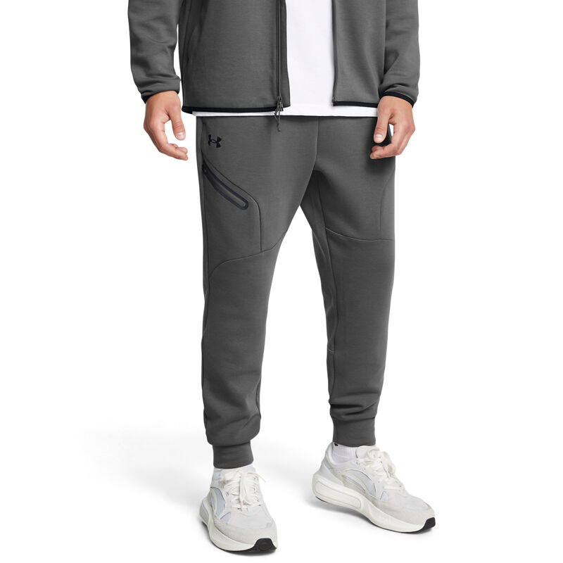 UA Pants Unstoppable Fleece Joggers, Castlerock/Black 