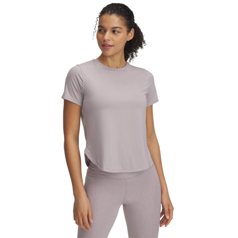 UA Womens Shirt Launch Elite, Gray Dawn/Reflective 