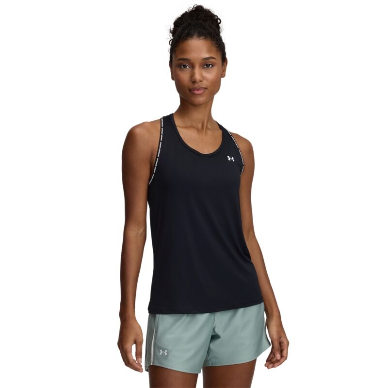 UA Women's Tank Tech Knockout, Black/White 