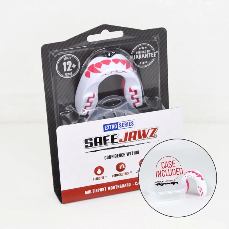 Safejawz Extro Mouthguard Pink Fangz Adult