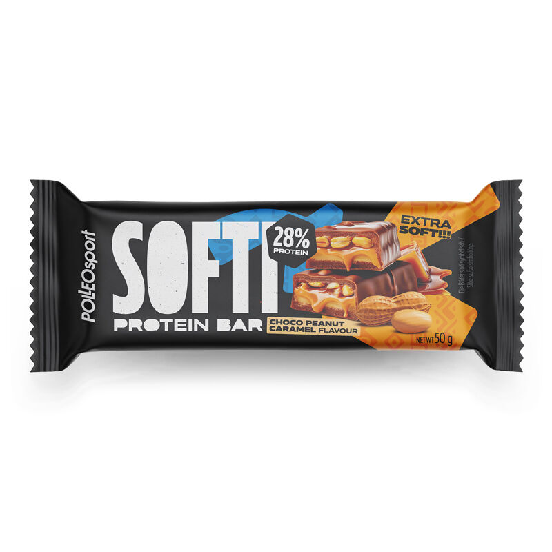 Polleo Sport Softi Protein Bar, Choco Peanut Caramel, 50 g 